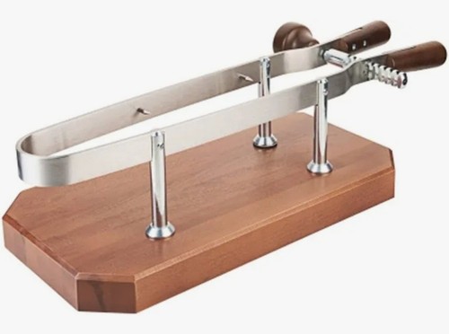 Schinkenhalter mit holzplatte - mit,