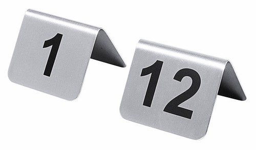Contacto tischnummern 12 - tischnummern, 1-12